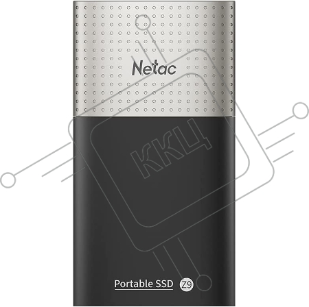Внешний накопитель SSD External Netac 250Gb Z9 <NT01Z9-250G-32BK> (USB3.2, up to 550/480MBs, 90х47.5х11.5mm, Aluminium+Plastic)