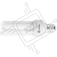 Лампа компактная люминесцентная, U-образная, 20W, 2700K, E27, 8000ч.// Stern