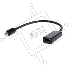 Переходник miniDisplayPort - HDMI, Cablexpert A-mDPM-HDMIF-02, 20M/19F, кабель 15см, черный, пакет