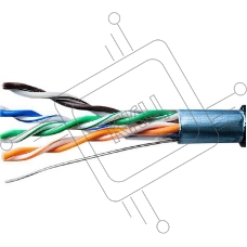 Кабель витая пара F/UTP кат.5E 4х2х24AWG solid CU PE Outdoor Standard черн.