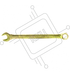 Ключ комбинированный, 6 мм, желтый цинк// Сибртех