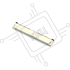 Разъем FPC Flip-Lock 1010-28RLGF 28 pin высота 1мм шаг 1мм