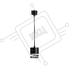 Светильник подвесной TN71109 BK черный GX53 max 12W D82*1135