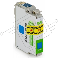 Картридж струйный Cactus CS-EPT1712 17XL голубой (10 мл) для Epson Expression Home XP-33/103/203/207/303/306/403/406