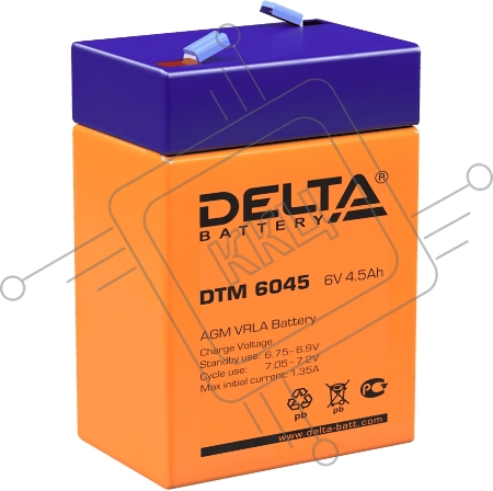 Батарея Delta DTM 6045 (6V 4.5Ah)