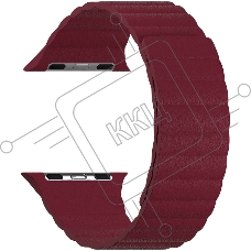 Кожаный ремешок для Apple Watch 38/40 mm LYAMBDA POLLUX DSP-24-40-WR Wine red