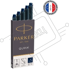 Картридж Parker Quink Z11 (CW1950385) черный/синие чернила для ручек перьевых (5шт)