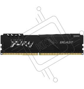 Модуль памяти Kingston DDR4 4GB 2666MHz CL16 DIMM FURY Beast Black