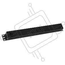 Монтажное оборудование Hyperline SHE19-8SH-S-IEC Блок розеток 19