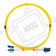 Патч-корд оптический одномодовый Rexant (50-2111-3) (SM) 9/125 OS2 разъемы zip-cord LC/UPC-LC/UPC 3мм Duplex LSZH 3м желтый