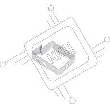 Кабельный органайзер одинарный 65x45 мм, кольцо (СМ)
