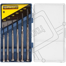 Набор STAYER(2560-H6_z01) Отвертки для точных работ, 6 предметов