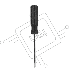 Отвертка PH2х100 мм, углеродистая сталь, черная пластиковая рукоятка // Sparta