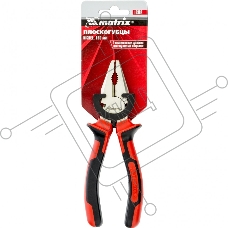 Плоскогубцы MATRIX NICKEL, 160 мм, никелированные, двухкомпонентные рукоятки 16902