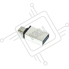 Переходник Type-C на USB 3.0 OTG серебристый
