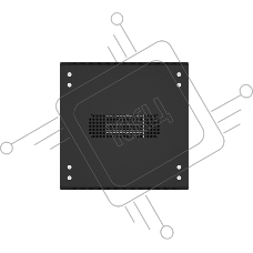 Телекоммуникационный шкаф (4401) Бастион SKAT TB-22R660PF-B  22U/600x600мм/Пд-перф/Зд-металл/RAL9005/47,5кг/1.5 л.г