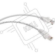 Патч-корд Cabeus PC-UTP-RJ45-Cat.6-3m-WH-LSZH U/UTP, категория 6, 2xRJ45/8p8c, неэкранированный, белый, LSZH, 3м