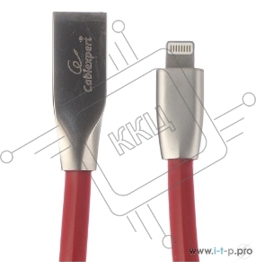 Кабель Cablexpert для Apple CC-G-APUSB01R-1M, AM/Lightning, серия Gold, длина 1м, красный, блистер