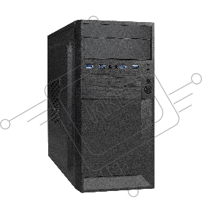 Корпус Minitower ExeGate EX291153RUS BAA-105U4-01-AA500 (mATX, AA500 с вент. 8см, 4*USB3.0, HD аудио, черный)