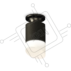 Светильник Ambrella Light XS6302112 SBK/PBK/FR черный песок/черный полированный/белый матовый MR16 GU5.3 (N6902, C6302, N6256)