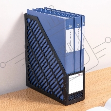 Лоток вертикальный Deli E9842 BLACK E9842 1 отд. для бумаг черный, пластик