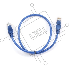 Патч-корд UTP Cablexpert кат.5e, 0.5м, литой, многожильный (синий)