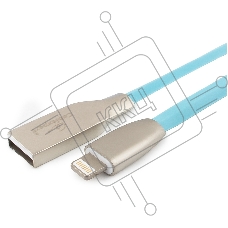 Кабель Cablexpert для Apple CC-G-APUSB01Bl-1M, AM/Lightning, серия Gold, длина 1м, синий, блистер