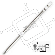 Жало для индукционных паяльников BAKON T13-KF