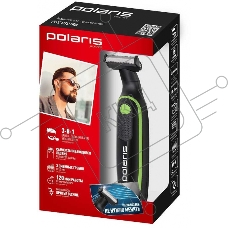 Машинка для стрижки Polaris PHC 0303RB черный/лайм 240Вт