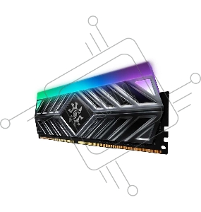 Оперативная память Adata 16GB DDR4 3200 DIMM XPG SPECTRIX D41 RGB Grey Gaming Memory AX4U32008G16A-DT41 Non-ECC, CL16, 1.35V, Heat Shield, Kit (2x8GB), RTL