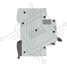 Автоматический выключатель Averes AV-6 3P 25A (C) 6kA