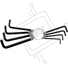 Набор ключей SPARTA 112667  TORX  9шт T10х550 оксидированные на кольце