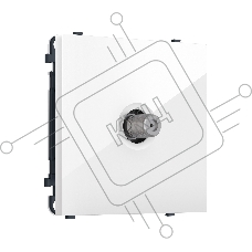 Комплект механизма TV розетки SAT SIGMA Белый глянец 5-2400MHz 3.5dB QUANT PRO (SP1130, PR215) MS113050