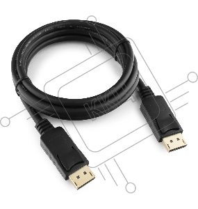 Кабель DisplayPort Gembird/Cablexpert CC-DP2-6, v1.2, 1.8м, 20M/20M, черный, экран, пакет
