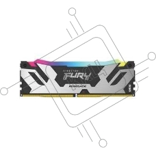 Оперативная память Kingston Fury Renegade, DDR5, 16GB (1x16GB), 6400MHz, CL32, с радиатором, RGB, серебристый/черный