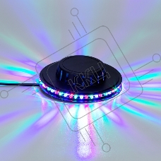 Диско-лампа Летающая тарелка 48 LED, черный корпус, 230В Neon-night