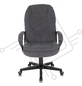 Кресло руководителя Бюрократ CH-868N Fabric серый Alfa 44 крестовина пластик