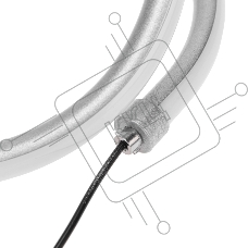 Светильник декоративный Spiral Uno, LED, 2Вт, 3000К, 5В, серебряный REXANT
