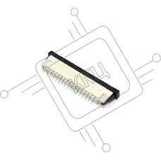 Разъем FPC  Half Coverage Top Contact 1.0K-BS-16PWB 16 pin высота 2мм шаг 1мм