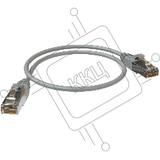 Патч-корд Sysmatrix PC 4545.5ES26.05LSZHGY F/UTP RJ-45 вил.-вилка RJ-45 кат.5E 0.5м серый LSZH