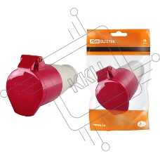 Розетка 225 переносная 3Р+РЕ+N 32А 380В IP44 | SQ0603-0014 | TDM