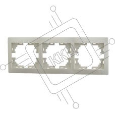 Рамка 3-м Мира горизонт. крем. Lezard 701-0300-148