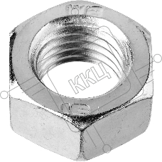 Гайка ГОСТ 5927-70, M8, 10 шт, кл. пр. 6, оцинкованная, ЗУБР