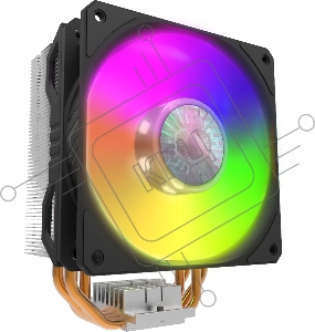 Кулер для процессора Cooler Master Hyper 212 ARGB черный, 120 мм, алюминий/медь, 1800 об/мин, 27 дБ, 4 pin, 150 Вт, 157 мм