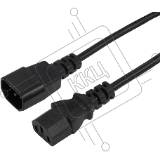 Шнур сетевой Rexant IEC 320 C13 – IEC 320 C14 3x0,75мм², 3м