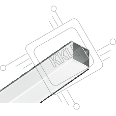 Алюминиевый профиль Ambrella light GP2150AL серебро 2000*15.7*15.7