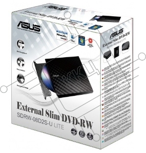 Оптический привод внешний DVD-RW Asus SDRW-08D2S-U белый USB внешний RTL