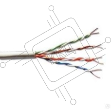 Кабель витая пара F/UTP кат.6 4х2х23AWG solid CU PVC син. (м) Rexant 01-0147