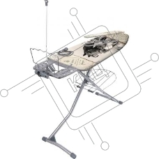 Доска гладильная НИКА грант (НГ/11 с девушкой и лошадью)