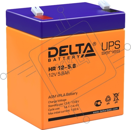 Батарея Delta HR 12-5.8 (12V, 5.8Ah)
